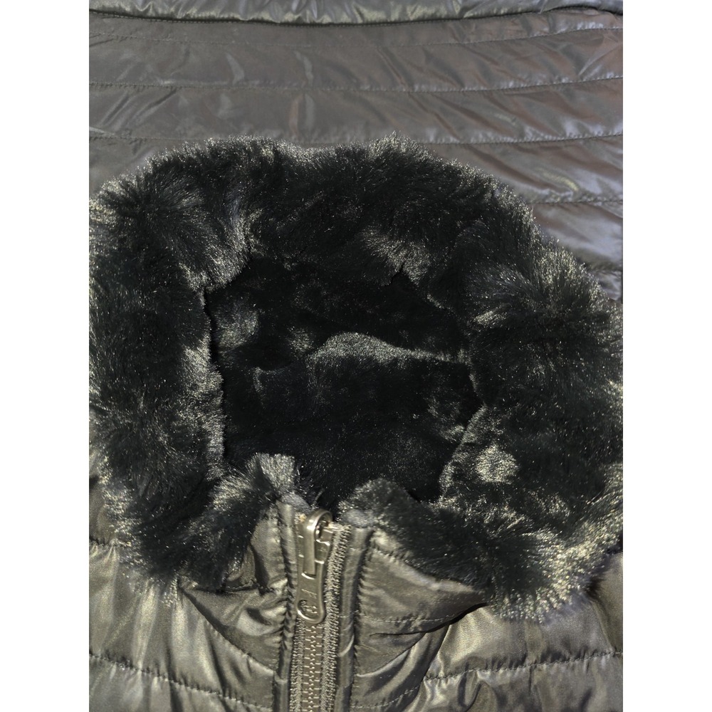 Nicole Miller Womens Reversible Faux Fur Quilted Vest Sleeveless Jacket Sz XL - Picture 11 of 12